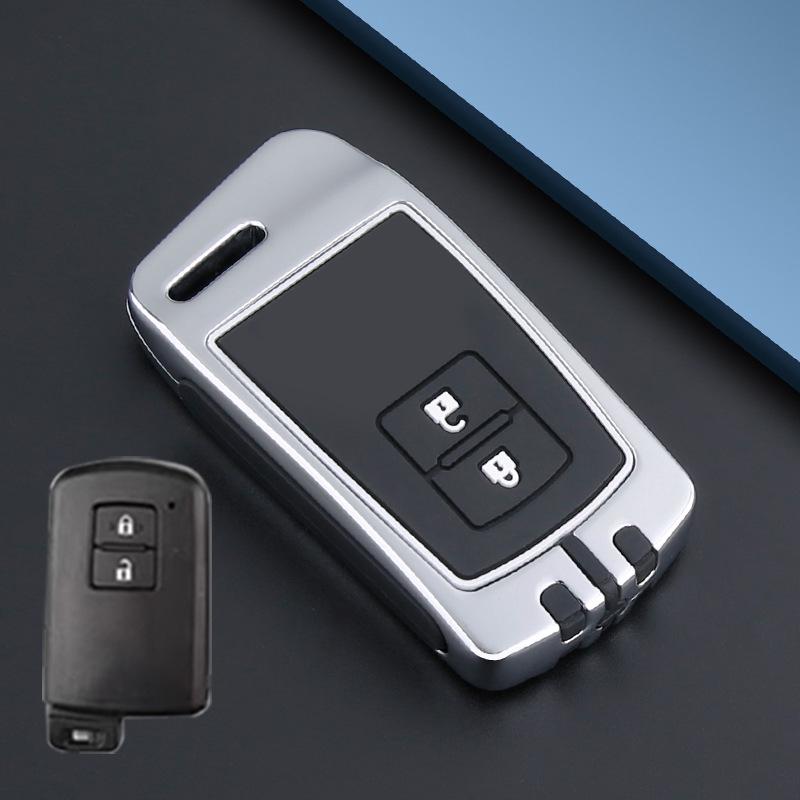 Metal Snap Key Cover for Toyota Camry, Land Cruiser (12-15), and Highlander