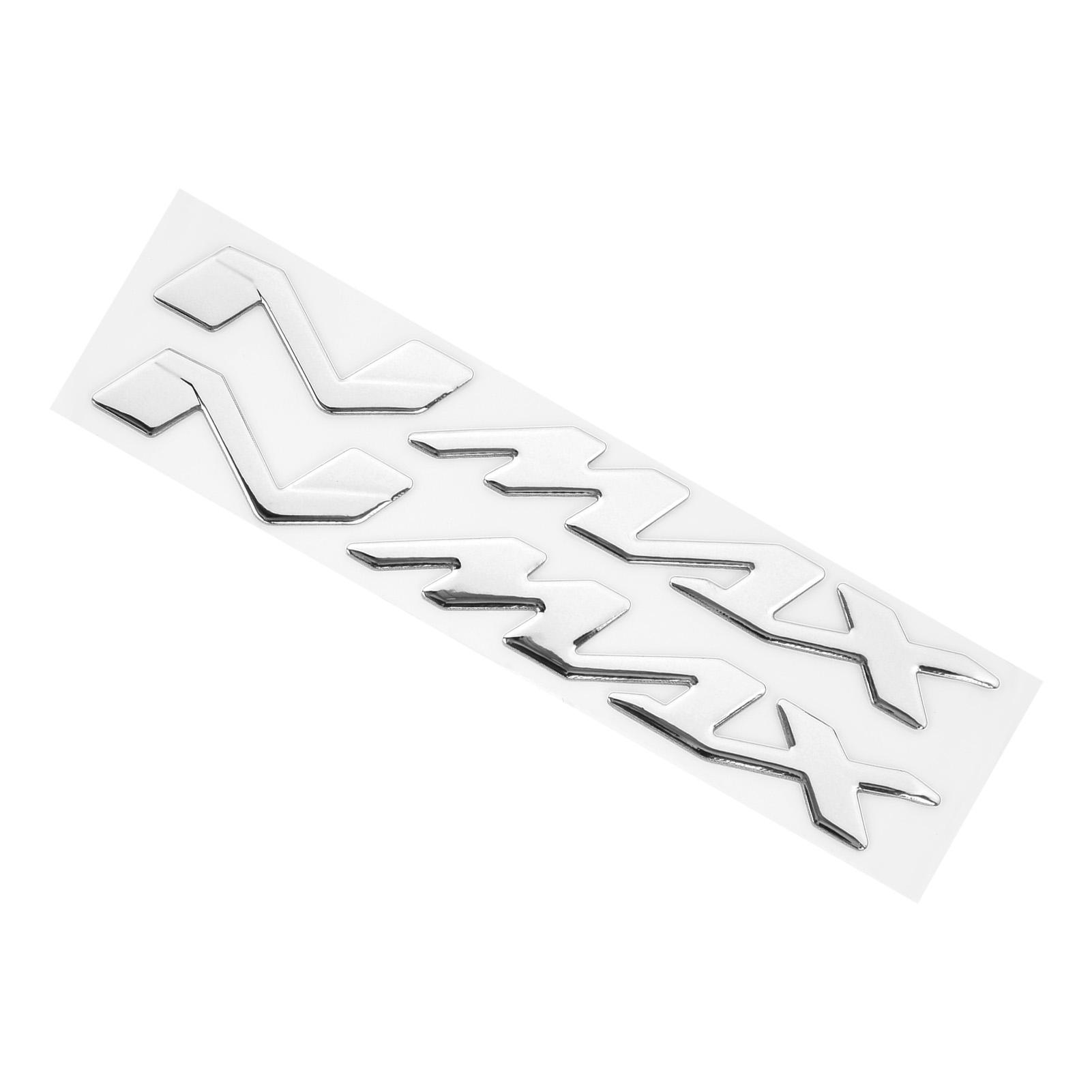 

Pair of Motorcycle Emblem Stickers 3Dimensional Decals for Yamaha NMAX155 125Red серебряный