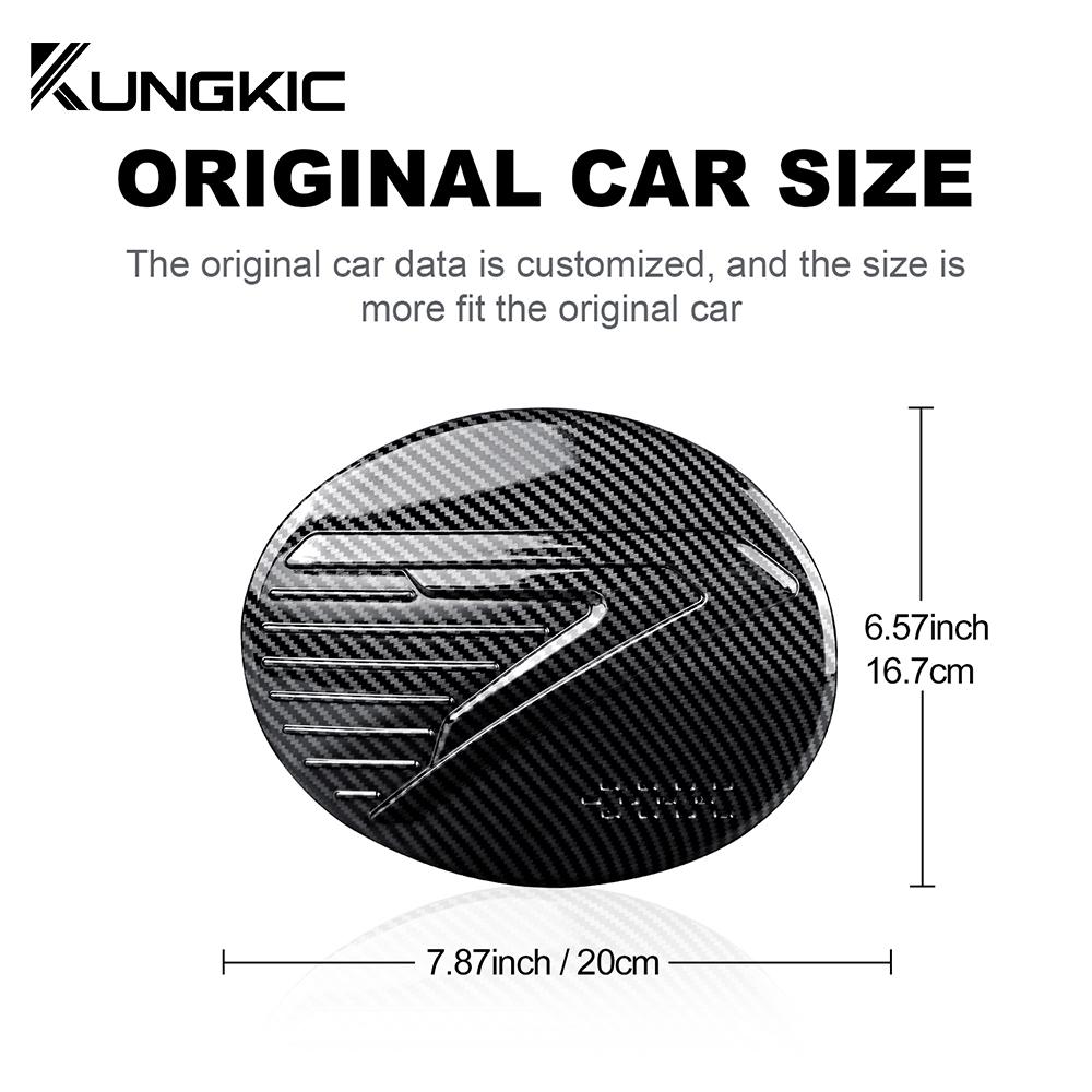 ABS For Subaru Crosstrek 2025 For Impreza 2025 Carbon Fiber Style Fuel Tank Cap Sticker Accessories Trim Lid Oil Box Decoration