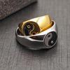 Eastern Bagua Tai Chi Stainless Steel Ring: Niche High-End Titanium Design