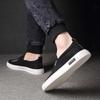 Korean Style Men's Trendy Loafers: Breathable Mesh, Embroidery, Slip-on Casual Shoes for Spring & Autumn.