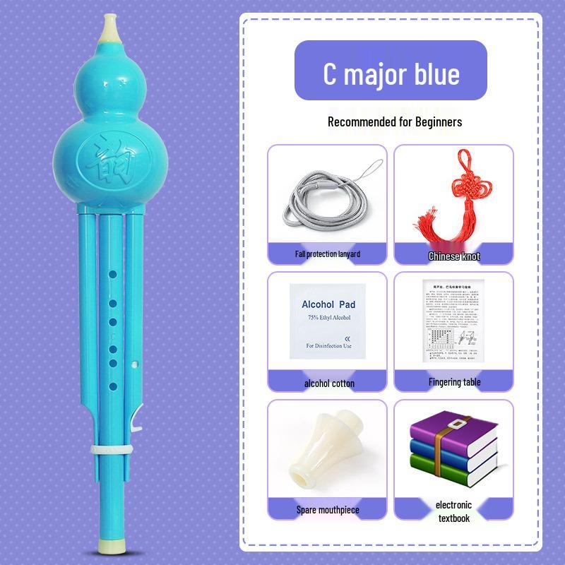 B Flat & C Key Ethnic Gourd Flute for Students & Beginners