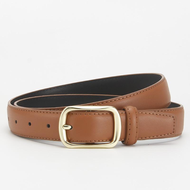Women's Genuine Leather Belt Cowhide Belt Women's Versatile Decoration Business Casual Simple Fashion Belt High End