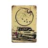 Auto Giapponesi d'Epoca Samurai Poster Latta Metallo Cartello Targhetta Giappone Corse Casa Club Jdm Auto Gtr Anime Luna Decorazione Murale Estetica
