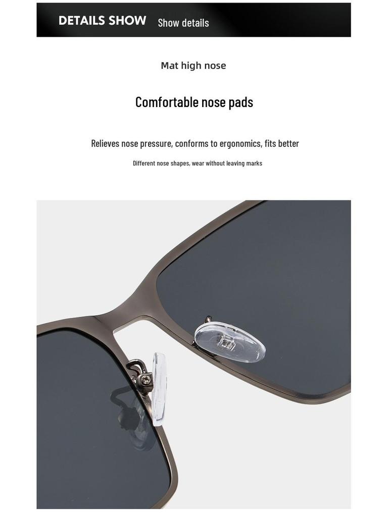 Men's Polarized UV Protection Sunglasses - Trendy for Fishing, Riding, and Driving