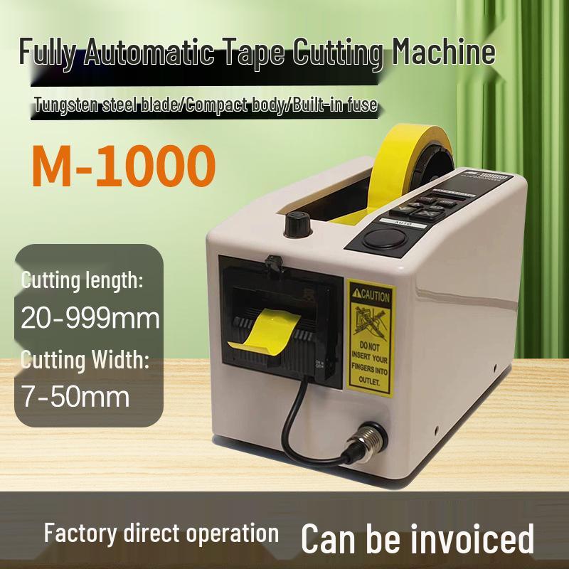Automatic M1000S Tape Dispenser: Masking, Transparent, Double-Sided Tape Cutter & Adhesive Tape Machine