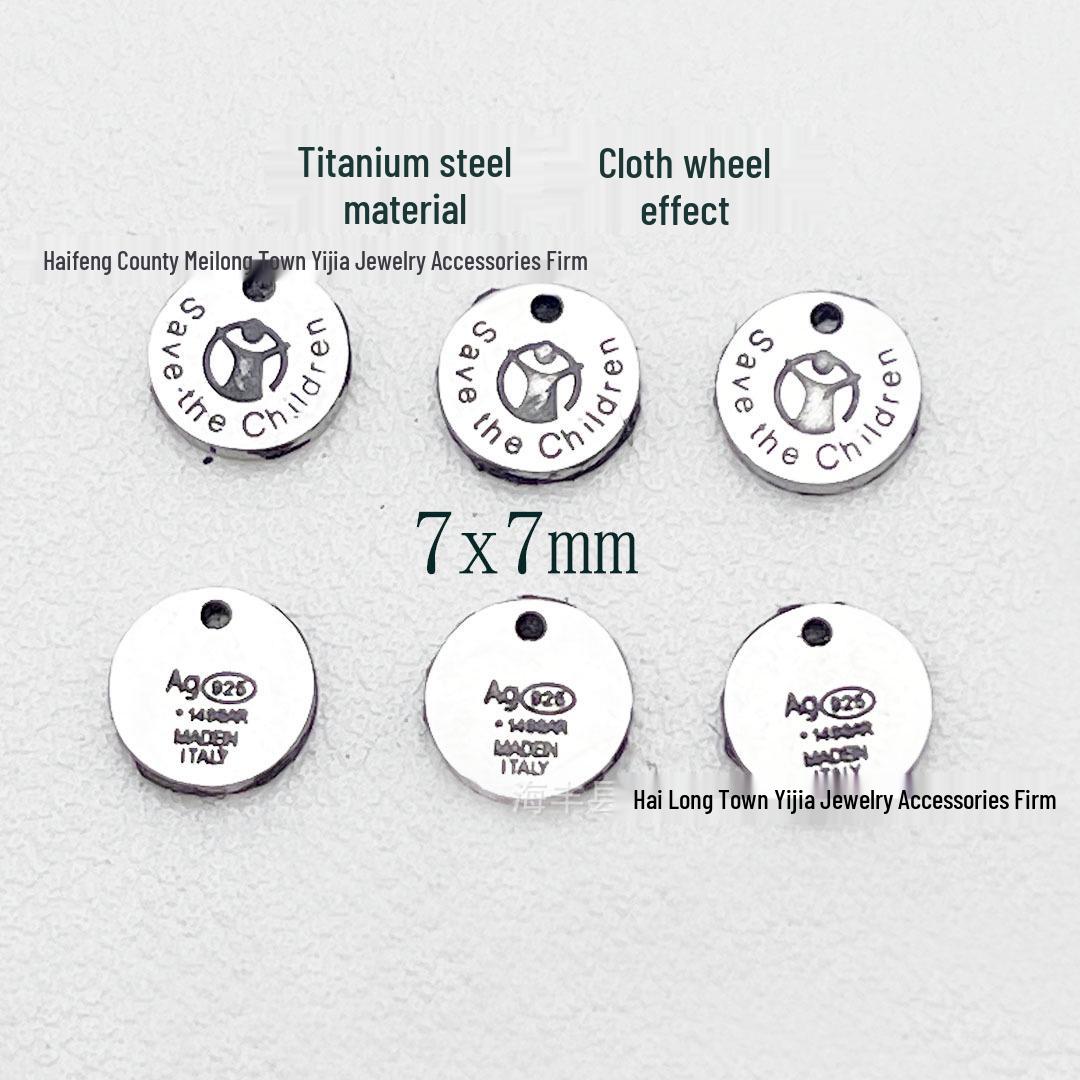 

Yijia Jewelry CNC Titanium Steel Red Man Chain Tag for DIY Bracelets & Necklaces