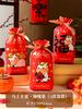 50Pcs 2026 Chinese Horse New Year Snowflake Crispy Candy Drawstring Nougat Bags Party Gift Packaging Supplies