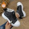 Women Ankle Boots  New Canvas High-top Women Shoes Outdoor Denim Sneakers Women Thick Bottom Heightening Sports Casual Shoes