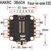 HAKRC 32-bit 60A 4-in-1 Brushless ESC for FPV Drones