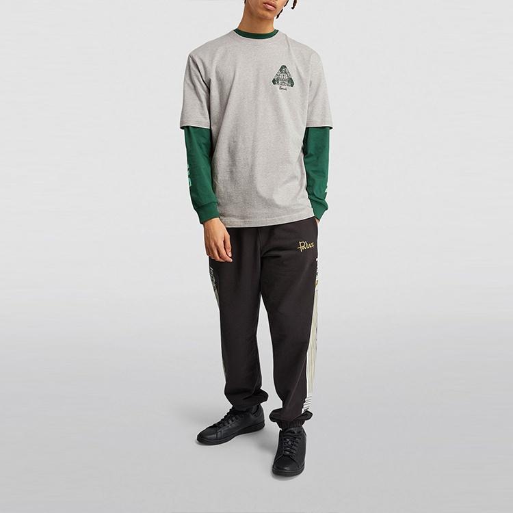 Palace X Harrods Logo T-shirt 'Grey' Men's pal-FW21-001