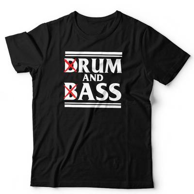 T-shirt Drum and Bass Rum e Culo Unisex Divertente EDM Sarcastico Novità Regalo