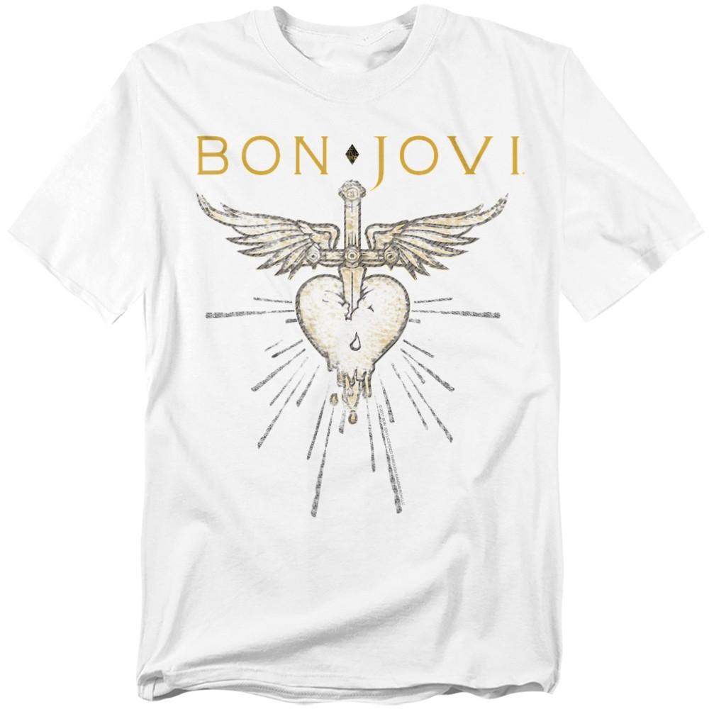 Bon Jovi Greatest Hits T-Shirt S-5XL White L