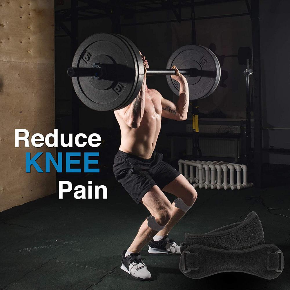 1Pair Patella Knee Strap, Adjustable Knee Brace Patellar Tendon Stabilizer Support Band for Knee Pain Relief