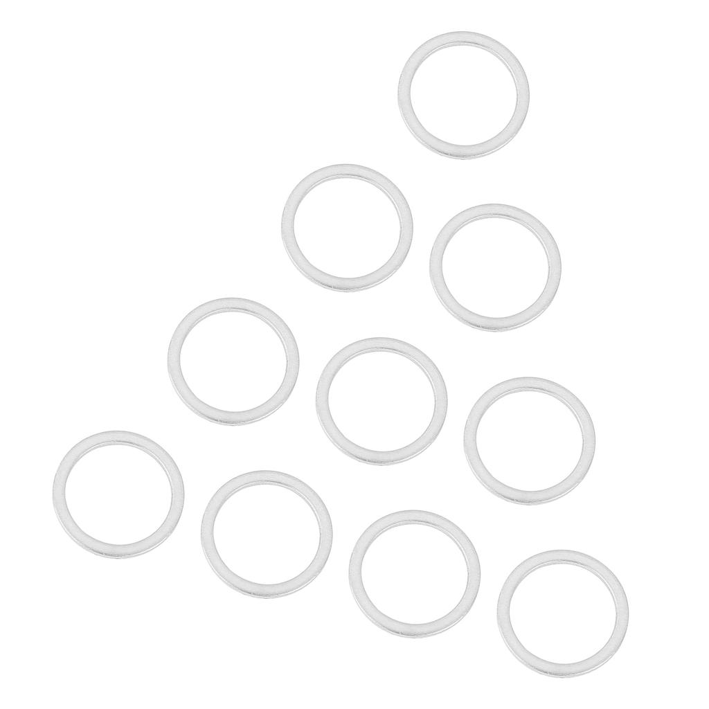 ACROPIX Bil Dreneringsplugg Pakning for M16 BMW 540i 10 stk Sølvfarget