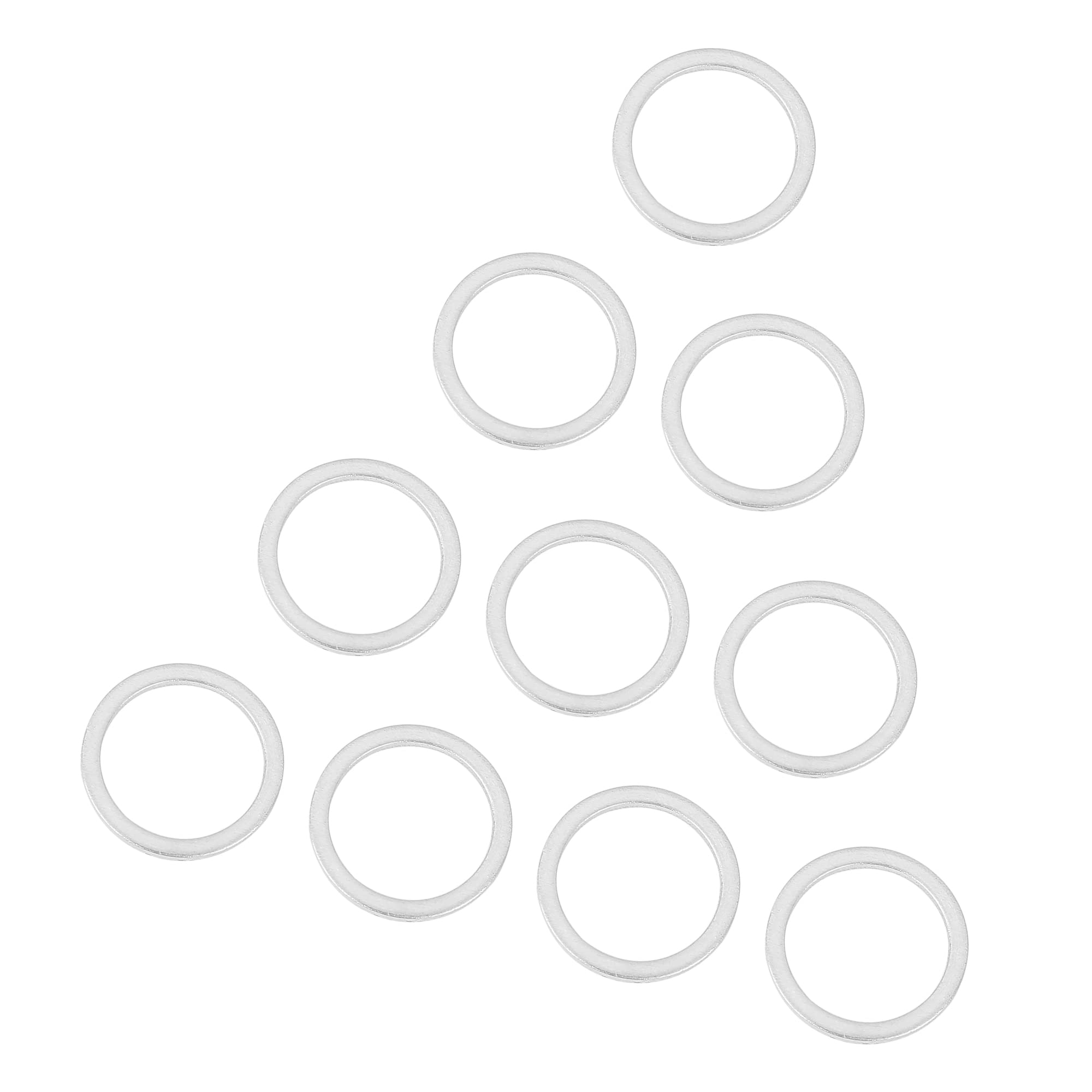 

ACROPIX Car Drain Plug Gasket for M16 BMW 540i 10pcs Silver Tone срібний