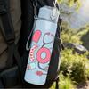 1PC XOXO Love Heart 750ml Color Plastic Sports Water Bottle Leakproof Flip Straw Lid Suitable for Sports Office Home Use