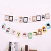 Photo Hanging Paper Display Set, 10 Pack 6 in Size for Home Display, Party Use and Travel Photo Presentation Each Day