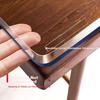 Zhongaiyisheng Toalha de Mesa de PVC Impermeável e Resistente a Óleo, Mesa de Centro de Plástico Cristalino Vidro Macio [Espessura de 2,0 mm], Transparente, 90*150cm