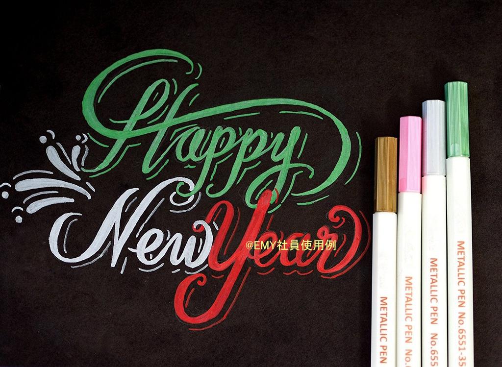 EMY Metallic Marker for Diary Message and Various Decorative Uses Pens, 10-Color Set, Water-Based, Pages, Cards,