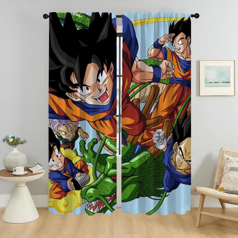 Gardiner för Vardagsrum Gardiner Drak Mörkläggningsgardiner 2 Delar Halloween Dekoration Avskärmning Tyll för Sovrum Rullgardiner Barn