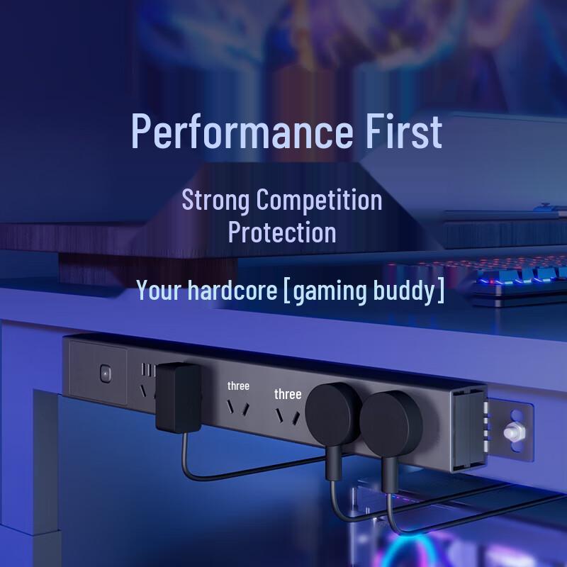 BULL PDU Desktop Power Strip with 6 Outlets and Overload Protection