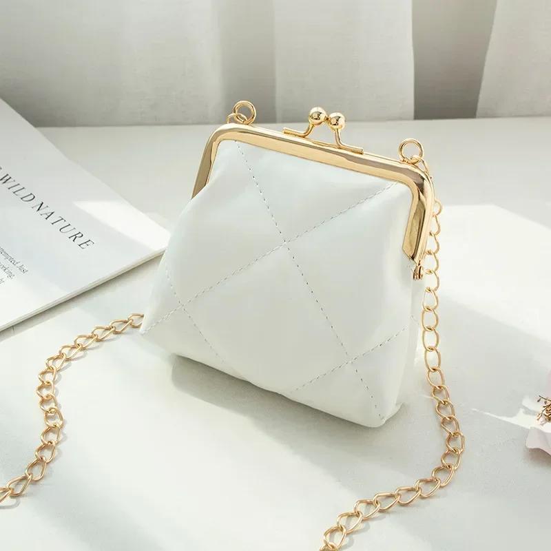 PU Leather Shoulder Bag Sweet Lipstick Makeup Organizer Mini Coin Purse Girls' Bags Small Crossbody Bag for Women