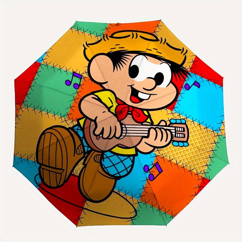 

1pc Magali Guitarist, Patchwork Themed High-quality Umbrella,Automatic Opening and Closing Umbrella,Multi-functional Umbrella G0811220