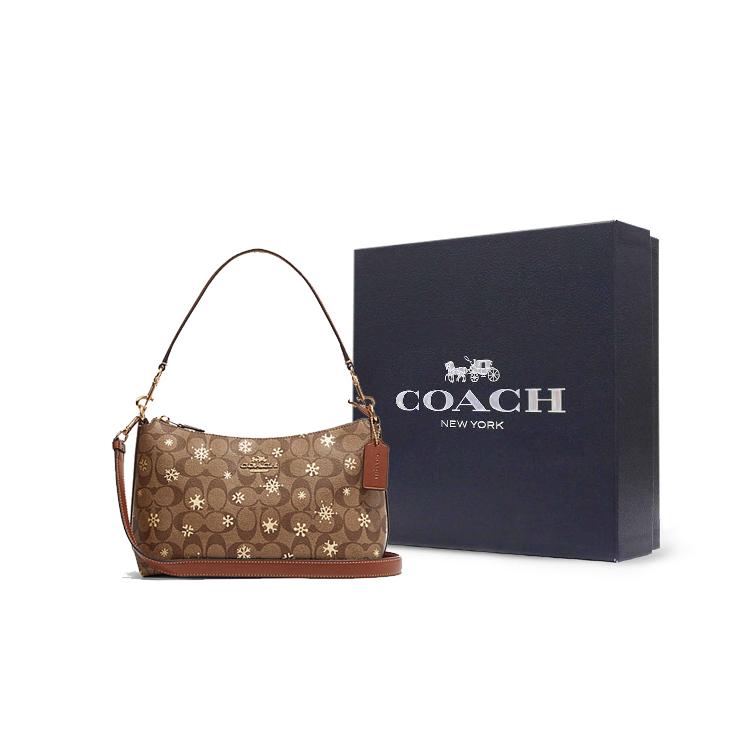 New COACH Artificial Leather Portable Crossbody Bag Shoulder Bag Women's Brown & Umber CE586-IMV2X