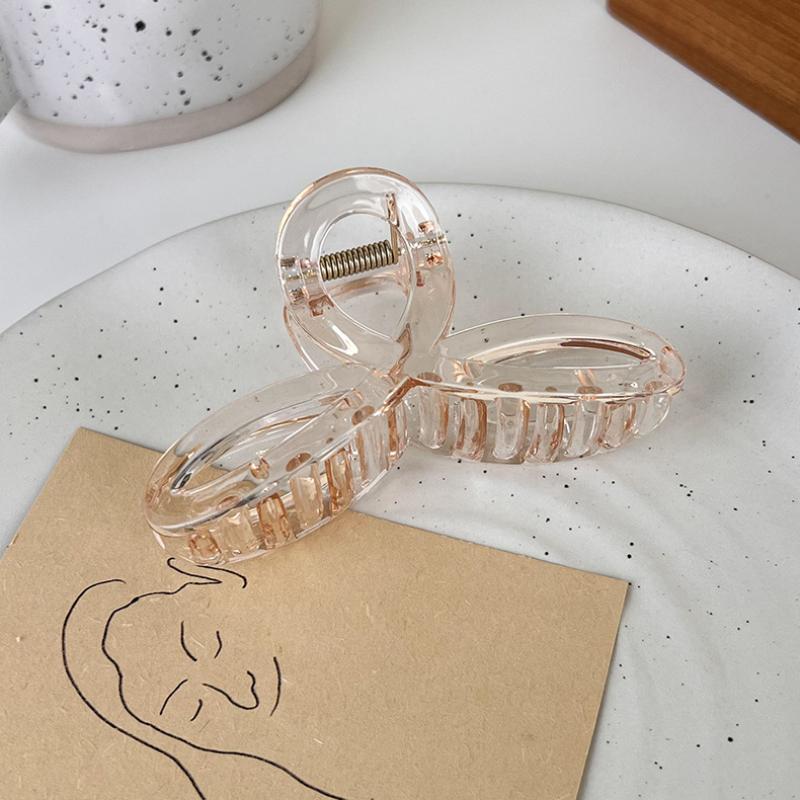 New Bow Sweet Acrylic Hair Claw Shark Clips Solid Color Grab Clip for Women Girls Elegant Hairpins Fashion Hair Accessories