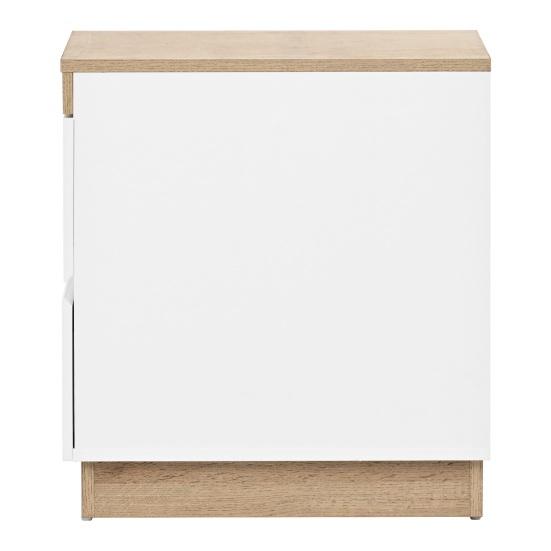 Wood Grain Nightstand with 2 Drawers Spacious Desktop Strong Load-bearing Small Side Table Nightstand Bedroom