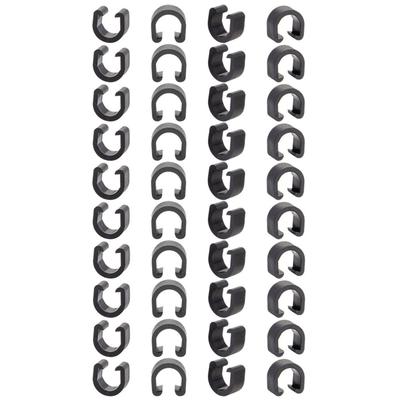 Lot de 40 Clips de Câble de Frein de Vélo Réglables Support de Câbles de Vélo Sécurisé Support de Ligne de Vélo pour Gestion Polyvalente des Câbles