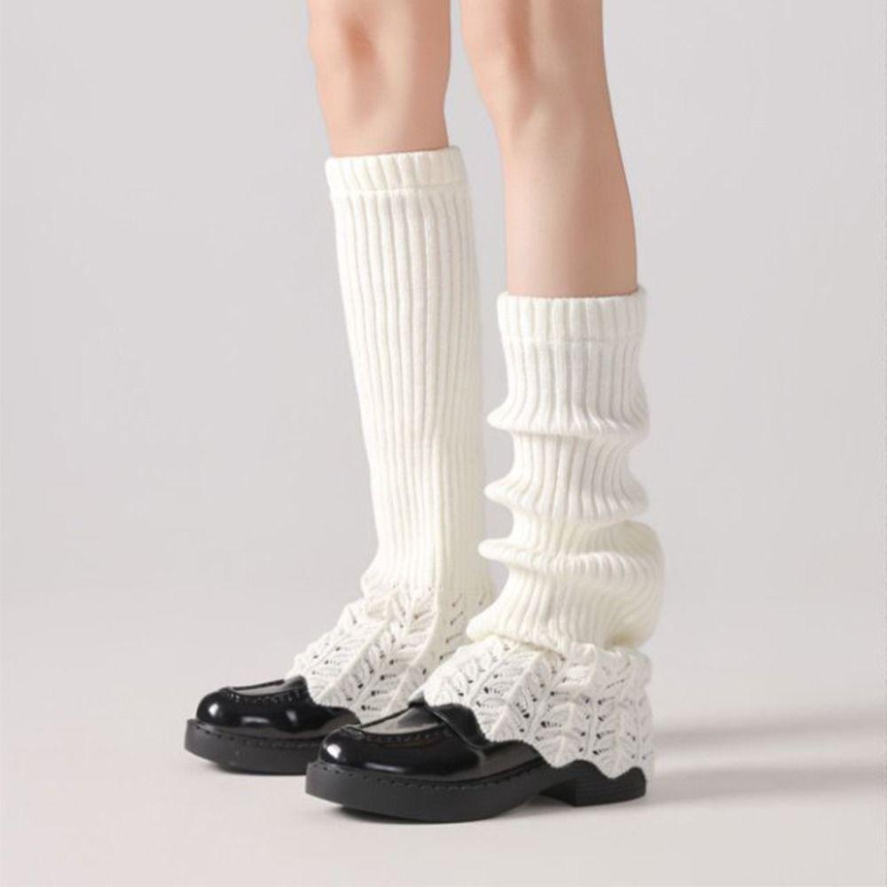 Sweet Women's Foot Cover Solid Color Girl's Boots Heap Socks Ankle Warmer