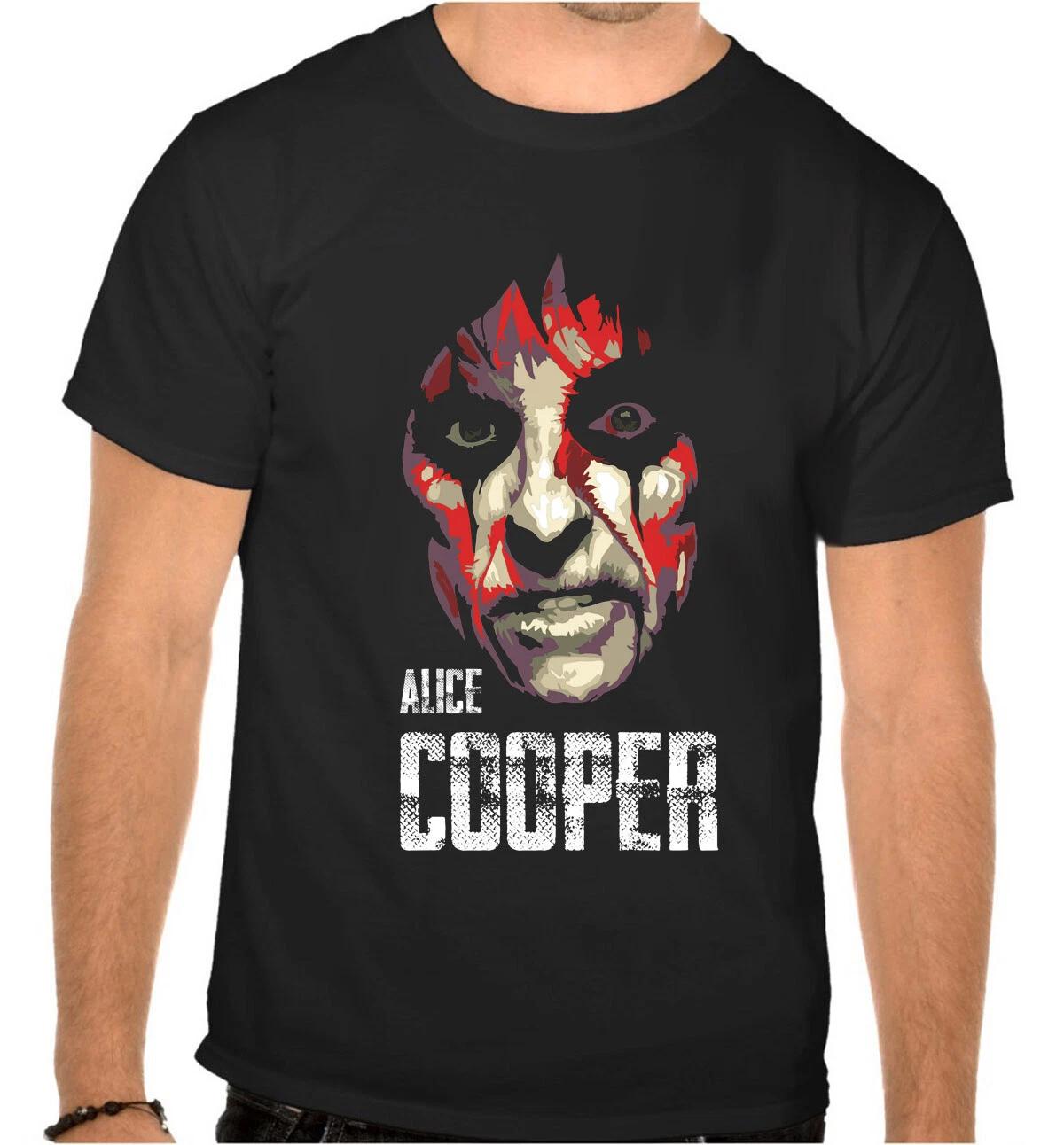 Alice Cooper Rock Music Logo BLACK T-Shirt - 1034- S