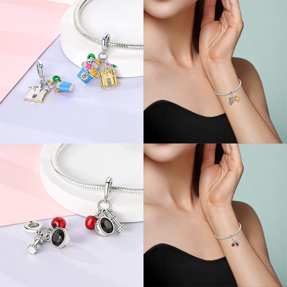 Copper Metal Daily Life sewing Machine Bead Component Charm Bead Component Compatible With Bracelet High Quality Fine Jewelry and Necklace Dangle
