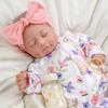 BABESIDE Reborn Baby Dolls - 17Inch Cute Soft Vinyl Realistic Baby Doll Girl Poseable Smiling Real Life Baby Dolls with Complete Accessories for 3+