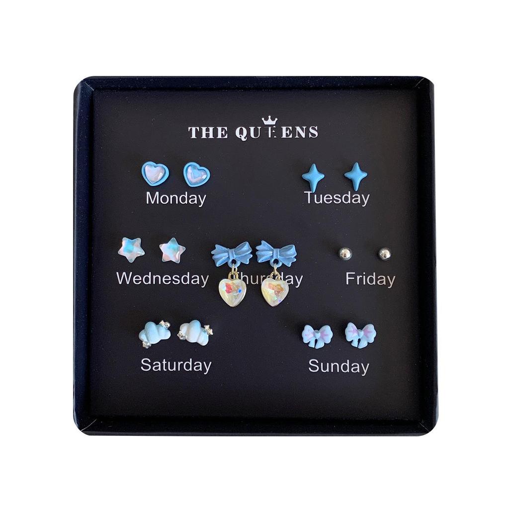 Letnie Kolczyki Serce z Kwiatami Pudełko Prezentowe: Wszechstronne codzienne ubrania dla kobiet i studentek