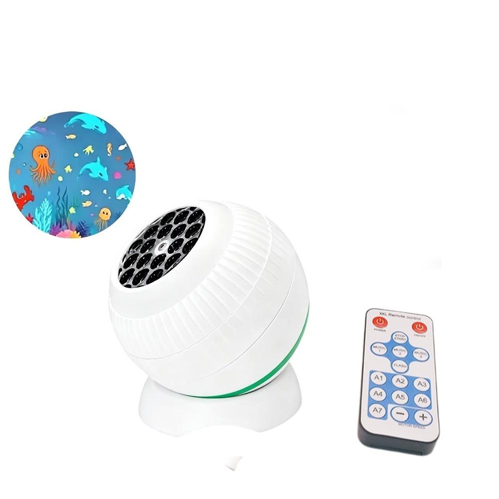 360° Dönen Okyanus Projektör Işığı Dinamik Projektör Yıldızlı Gökyüzü Projeksiyonu Dinamik Gece Lambası USB Dekoratif Lamba