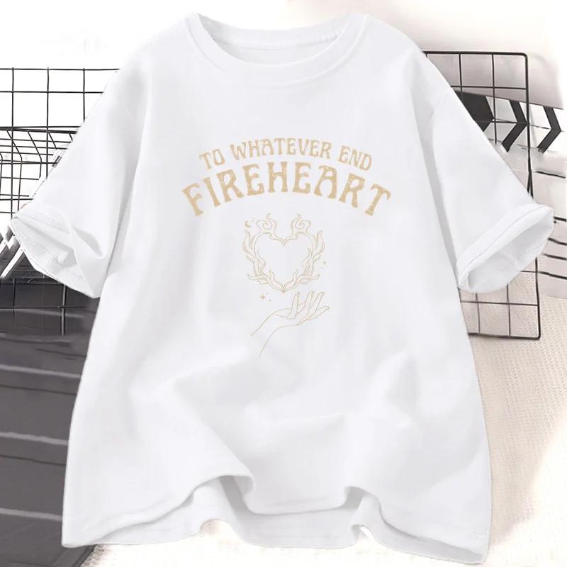 

Throne of Glass Tshirt for Women Book Lovers To Whatever End Graphic Short Sleeve Casual Tops Harajuku Short Sleeve Casual 4XL