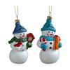 Christmas Snowman Ornament Home Decor Centerpiece Photo Prop Xmas Tree Hanging Decoration Pendant for New Year Ceiling Door Wall