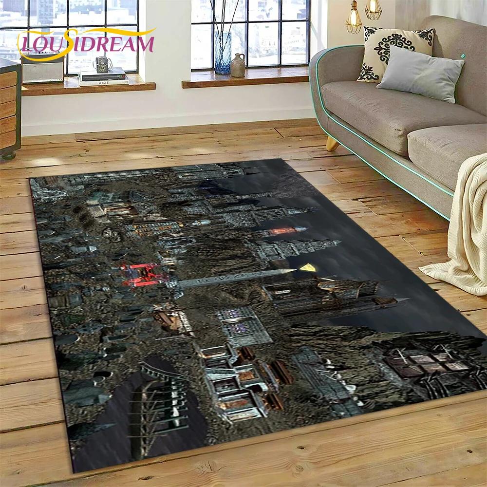 Heroes of Might and Magic Retro Hry Koberec Rohožka do Ložnice Obývacího Pokoj Domácí Dekorace Pohovky, Dětská Hra Velká Dekorace Podložka na Podlahu