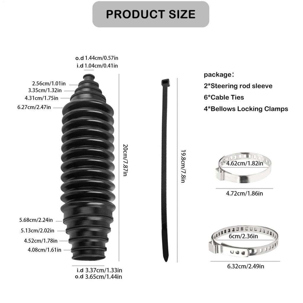 Steering Rack Boots - Compatible Steering Rack, Universal Steering Rack Boots | Steering Rack