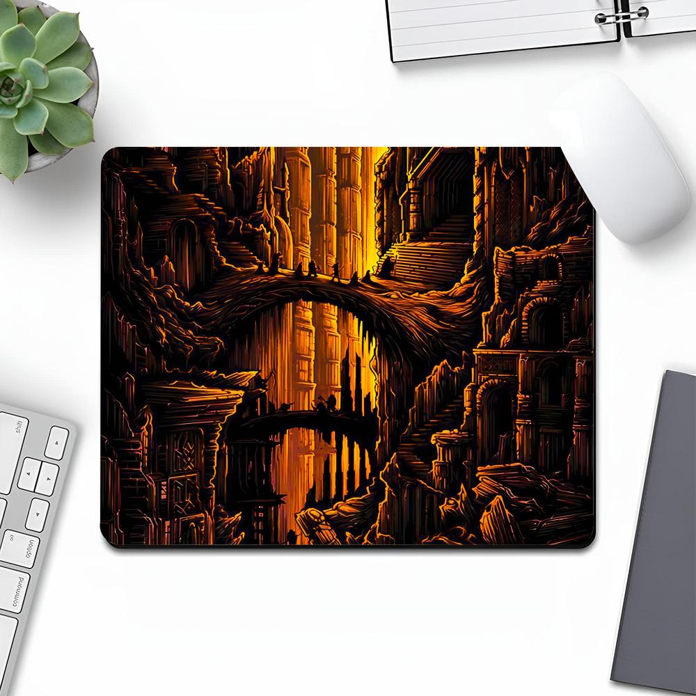 The L-LordS of the R-Rings Mouse Pad Art Gaming Gamer Small Rubber Locking Edge Large Computer Fashion MousePad Laptop Desk Pad