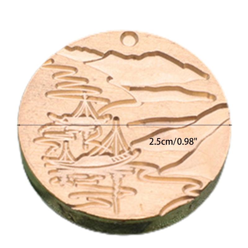 Wachssiegelstempel für Kopf 0,98 Zoll Messingstempel Schraubschnittstelle Leicht austauschbar Metall-Scrapbooking-Stempel für Hochzeitsgeschenke