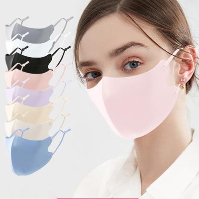 Anti-UV Ice Silk Mask Breathable Riding Face Mask Fashion Sunscreen Mask  Gift