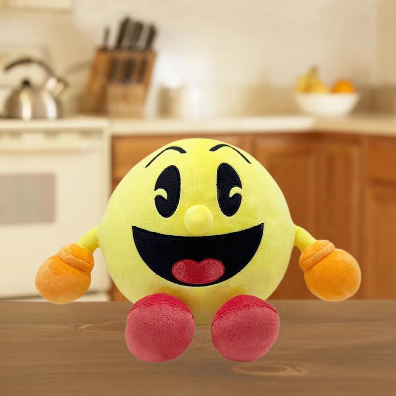 Peluche Pac Man Gioco Periferica Bambola Creativa Cartone Animato Carino Decorazione per la Casa Bambola Festival Compleanno Collezione Fan Giocattolo Regalo