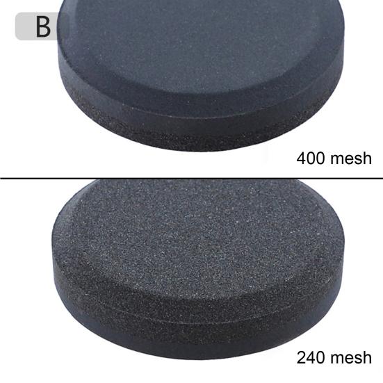 5 inch slijpsteen met dubbele korrel, snel slijpend, bruin korund/carborundum, huishoudelijke multifunctionele slijper voor scharen