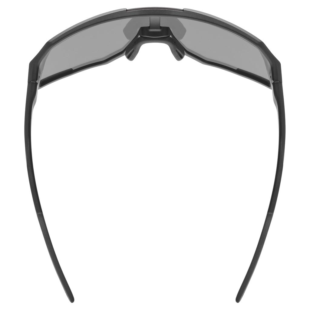 Sports Sunglasses UV400 Mirror Lens Sequenze Black Matte [Uvex] Anti-fog Cycling/Running/Outdoor (Mirror Silver)
