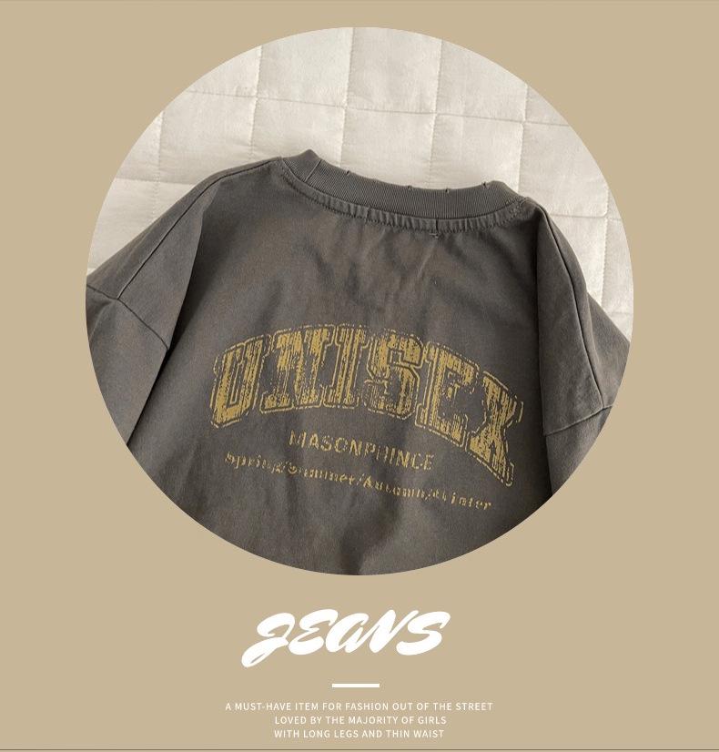 Boys' Trendy Round Neck Short-Sleeve T-Shirt - Summer 2025 Style for Small to Medium Kids