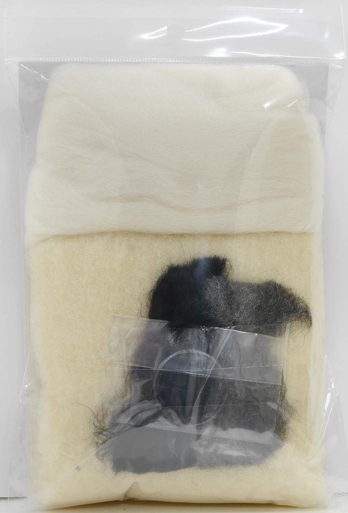 Hamanaka Felt Heartwarming Animal Made with Felted Kit, Seal, Wool, H441-544